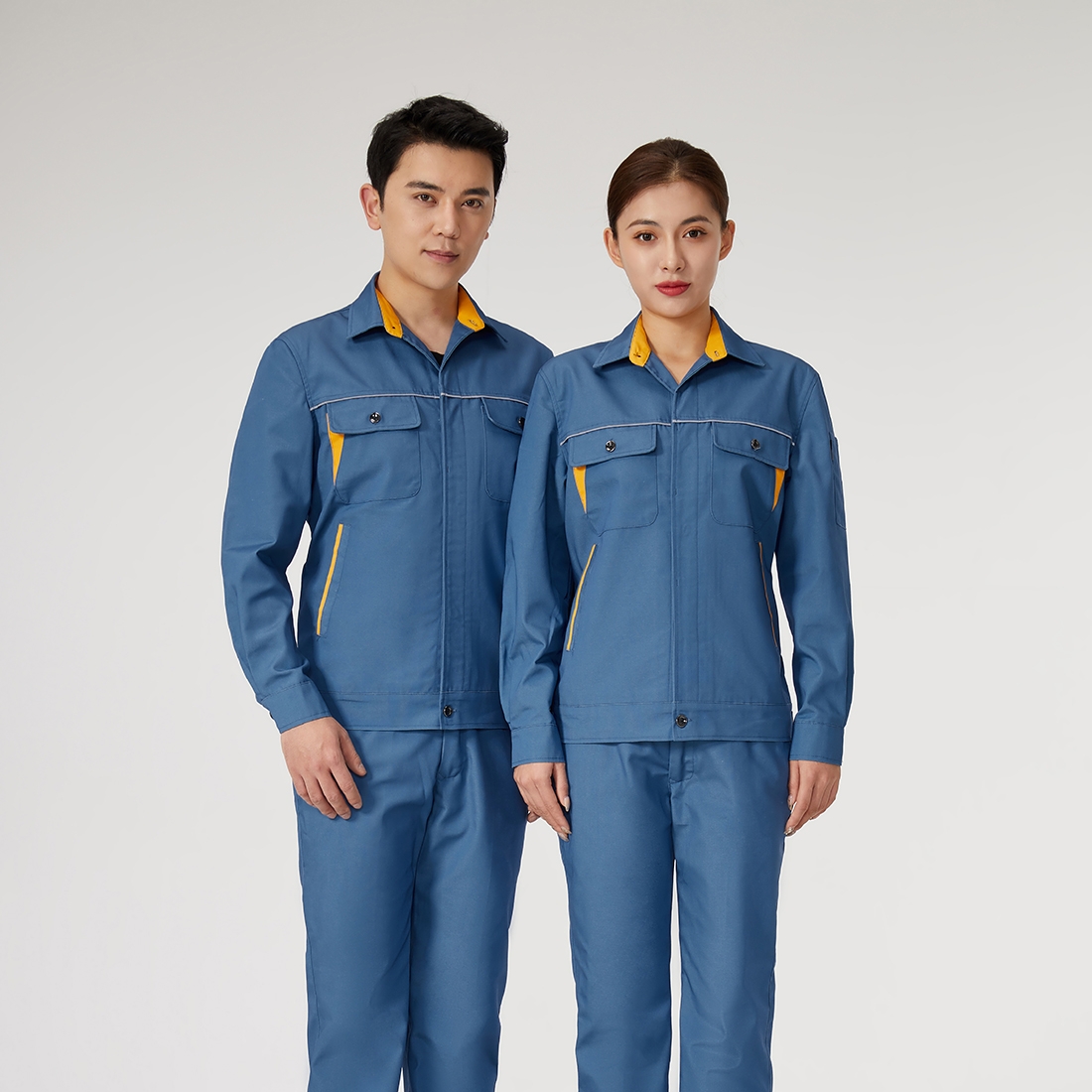 纯棉长袖夏装工作服透气防晒不闷热 纯棉长袖夏装工作服透气防晒不闷热